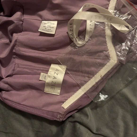 Azazie Strapless Lavender Dress - Picture 8 of 11